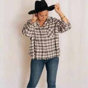 Ivory and Black Flannel CJLA